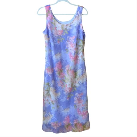 Vintage R&K Originals Cottagecore Fairycore Floral Midi Dress Size 10 - Picture 2 of 8